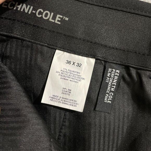 NEW Kenneth Cole Reaction Men's3 6X32 Slim Fit Techni-Cole Performance Black - Picture 5 of 7